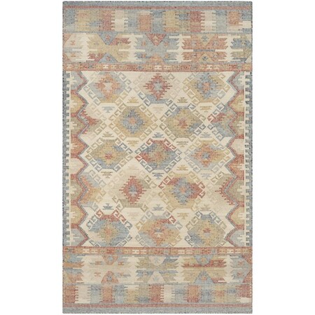 Safavieh Canyon Hand Woven Flat Weave Medium Rectangle Area Rug Ivory & Multicolor - 5 x 8 ft. CNY115D-5